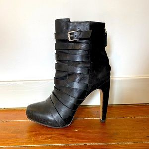 Sam Edelman Black Leather Bootie